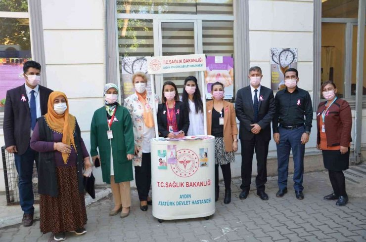 Aydın Atatürk Devlet Hastanesi’nde meme kanserine dikkat çekildi