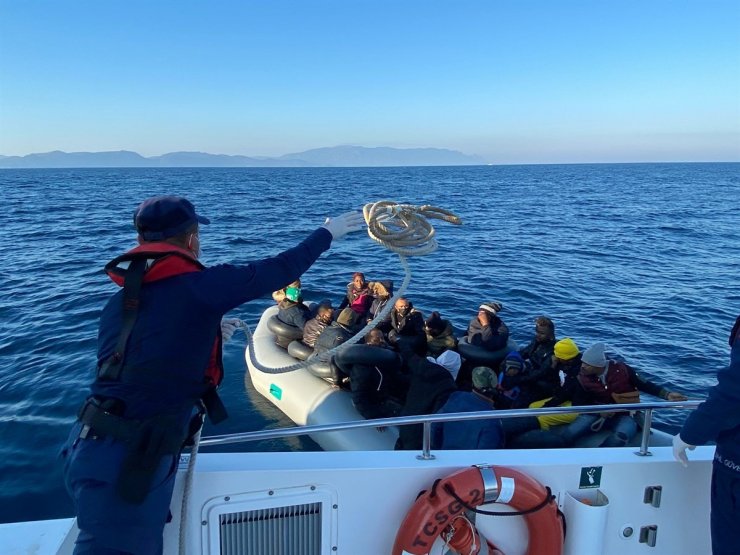 Aydın’da 79 düzensiz göçmen kurtarıldı