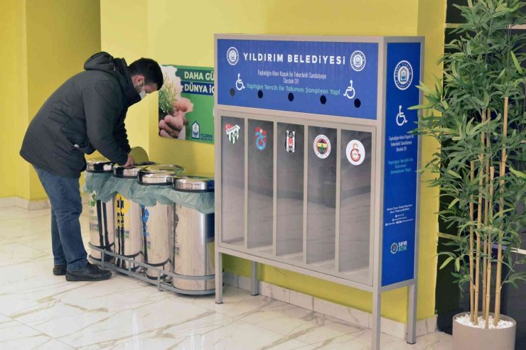 Yıldırım’da mavi kapaklar tekerlekli sandalyeye dönüşüyor