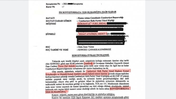 "Kılıçdaroğlu’na hakaret" iddiasına ilişkin dava yargıdan döndü