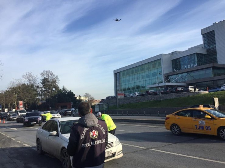 Cezalar havadan yağdı: Trafikte drone ile denetim