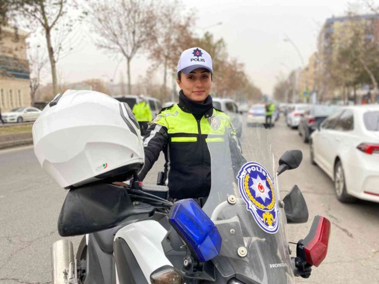 Diyarbakır’ın ’ilk ve tek kadın Şahin polisi’ görevinin başında