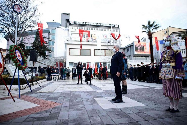 Atatürk’ün Denizli’ye gelişinin 91. yıldönümü anıldı