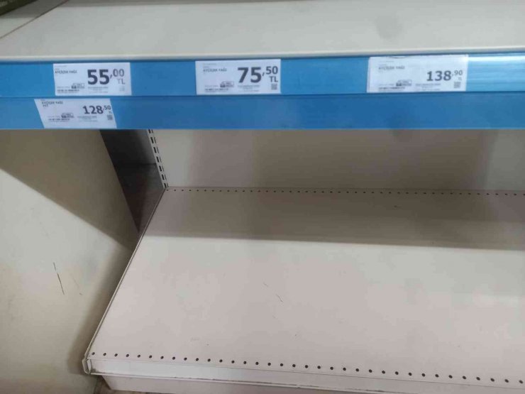 Bilecik’te A101’de yağ reyonları boş kaldı