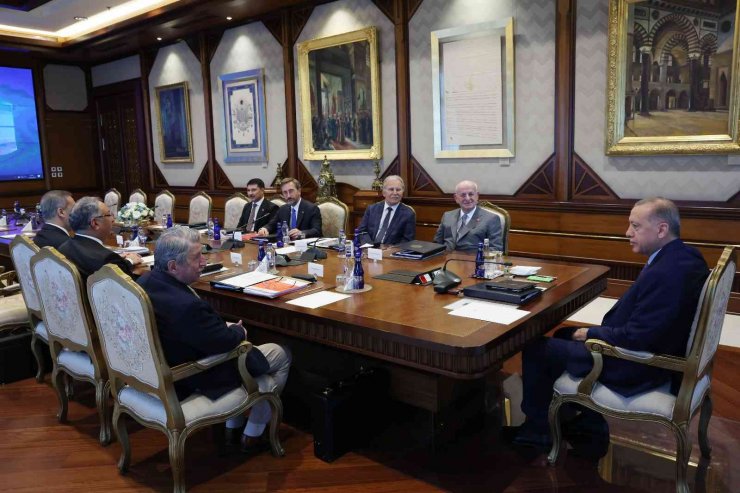 Cumhurbaşkanlığı Yüksek İstişare Kurulu, Cumhurbaşkanı Recep Tayyip Erdoğan başkanlığında Beştepe’de toplandı.
