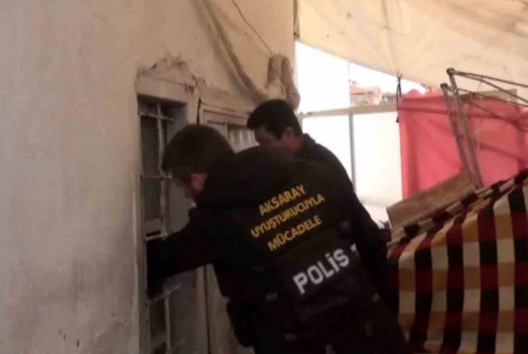 Aksaray’da 21 adrese şafak operasyonu: 14 tutuklama