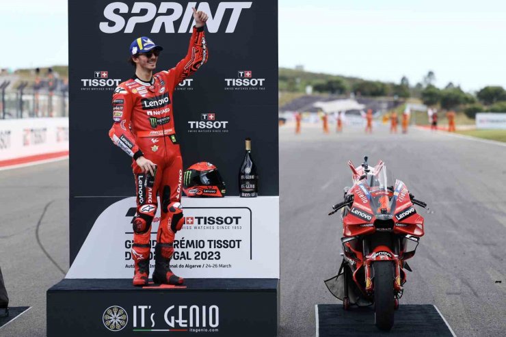 Portekiz Grand Prix’sinde kazanan İtalyan Francesco Bagnaia