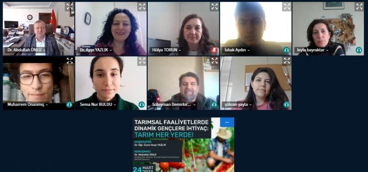 Tarımsal faaliyetlerde dinamik gençlere ihtiyaç vurgulandı