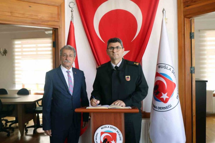 Tuğgeneral Gemalmaz’dan Muğla Şehit Aileleri Derneği’ne hayırlı olsun ziyareti