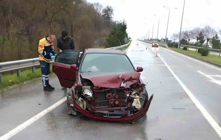 Samsun’da trafik kazası: 2 yaralı