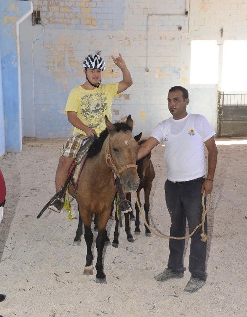 FETÖ’nün kayyum atanan okulundaki atlar, şimdi engellilere terapide kullanılıyor