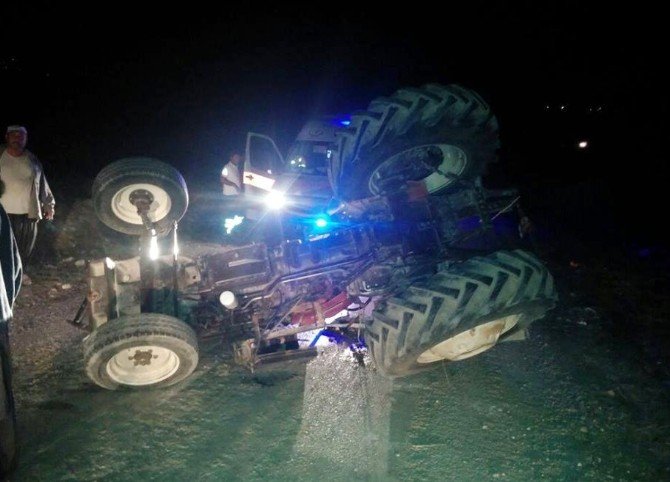 Kozan’da traktör takla attı: 1 yaralı