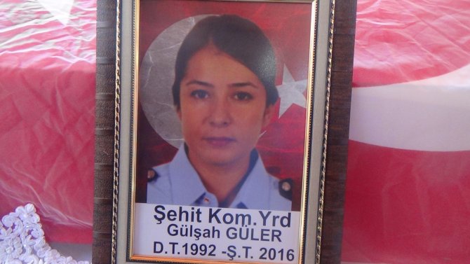 Şehit Özel Harekat Komiser Yardımcısı Gülşah Güler, son yolculuğuna uğurlandı
