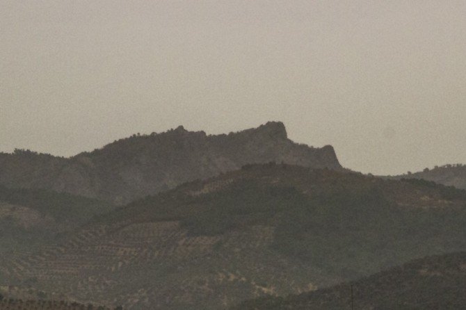 Dağdaki Atatürk silueti ilgi çekiyor