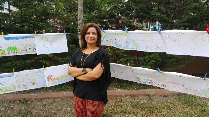 Veliler mutluluğu çizdi, çocukları değerlendirdi