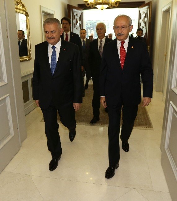 Başbakan Yıldırım-Bahçeli-Kılıçdaroğlu görüşmesi
