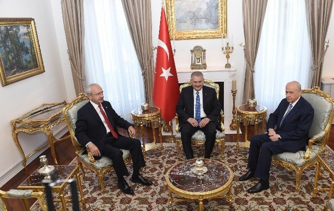 Kılıçdaroğlu ve Bahçeli Başbakanlık’ta