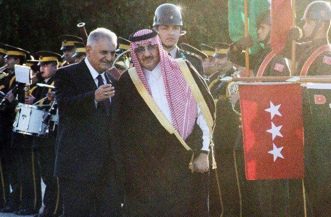 Başbakan Yıldırım, Suudi Arabistan Veliaht Prensi Al Suud’u resmi törenle karşıladı