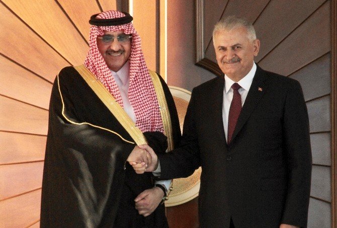 Başbakan Yıldırım, Suudi Arabistan Veliaht Prensi Al Suud’u resmi törenle karşıladı