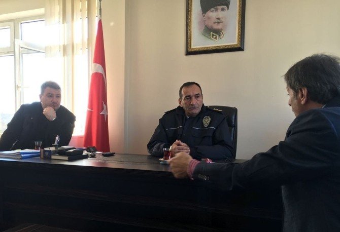 Başkan Alemdar Serdivan ilçe Emniyet Müdürüne taziye ziyareti