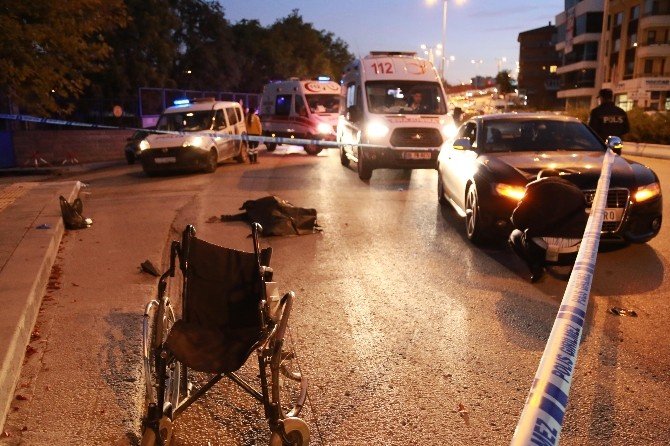 Mendil satan engelli vatandaşa otomobil çarptı: 1 ölü