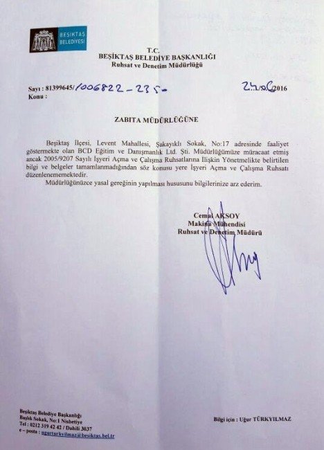 Ruhsatsız İşyerlerini Şikayet Edip, 8 Yıl Ruhsatsız Büro Çalıştırdılar