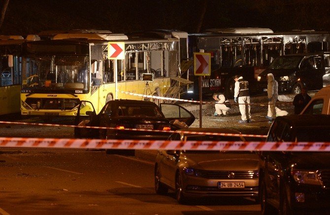 Beşiktaş’ta saldırının gerçekleştiği olay yeri görüntülendi