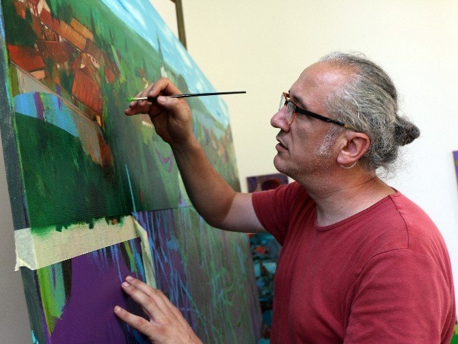 Türk ressam Hakan Esmer’den, Macaristan’da sergi