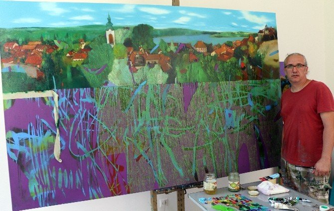 Türk ressam Hakan Esmer’den, Macaristan’da sergi