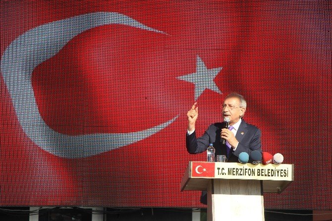 Kılıçdaroğlu, Merzifon’da konuştu