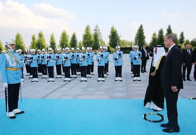 Bahreyn Kralı İsa Bin Salman Cumhurbaşkanlığı Külliyesinde