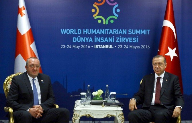 Cumhurbaşkanı Erdoğan, Margvelashvili İle Görüştü