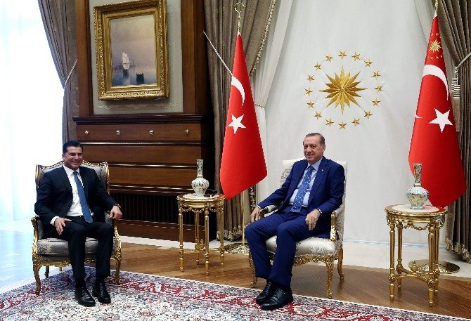 Cumhurbaşkanı Erdoğan KKTC Başbakanı Özgürgün’ü kabul etti