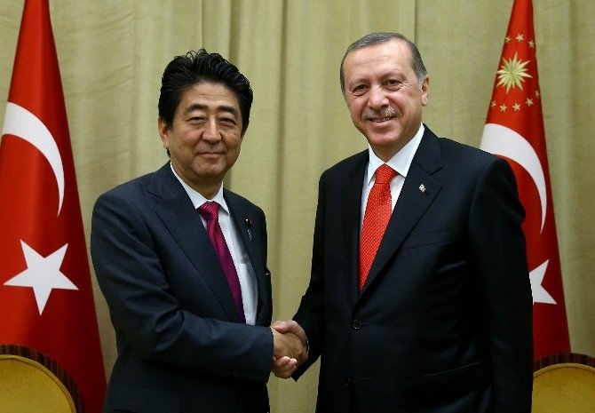 Cumhurbaşkanı Erdoğan, Japonya Başbakanı Abe ile görüştü