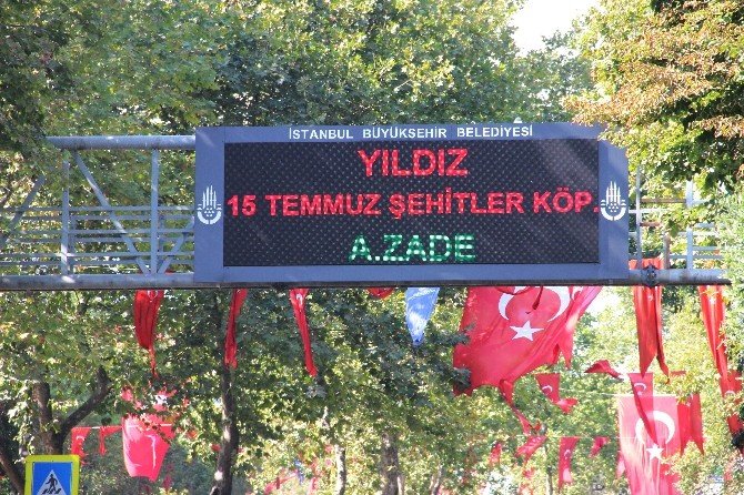 Tabelalarda, Boğaziçi Köprüsü’nün adı 15 Temmuz Şehitler Köprüsü olarak değiştirildi