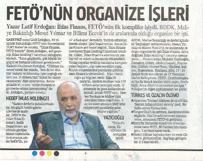 İhlas Finans’ın FETÖ tarafından batırıldığının ortaya çıkması geniş yankı uyandırdı