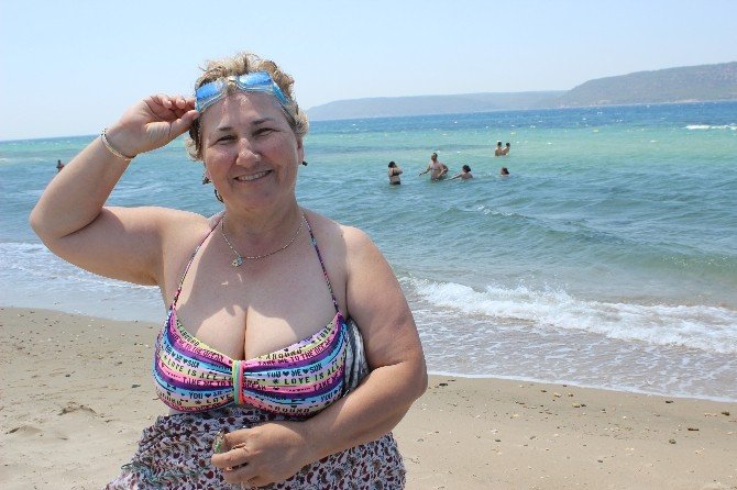 Türkiye’nin 444’üncü mavi bayraklı plajında deniz keyfi