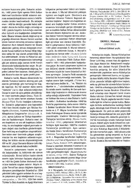 Merhum Mehmet Dumlu Hoca, İslam Ansiklopedisi’nde yer aldı