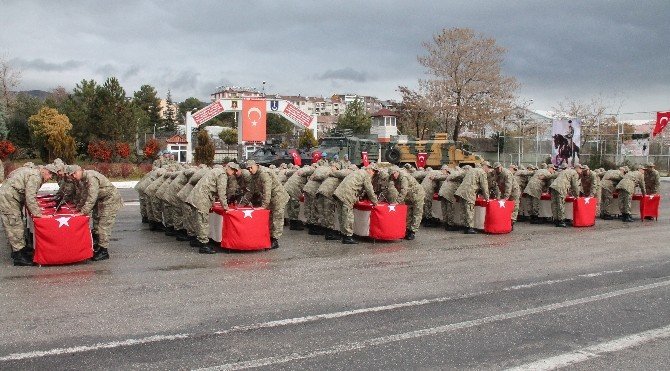 Elazığ’da kısa dönem askerler yemin etti