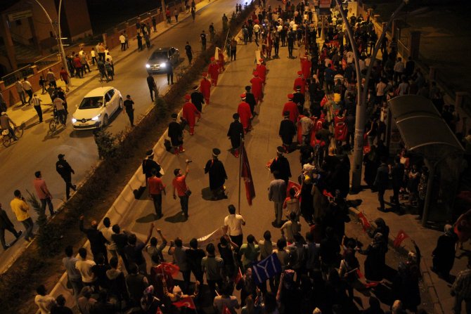 Ağrılıların nöbetine mehter marşı desteği