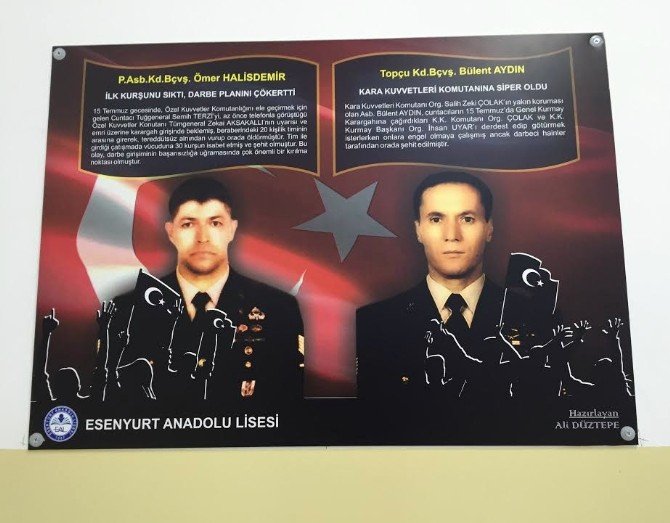 15 Temmuz ruhu okullarda sürüyor