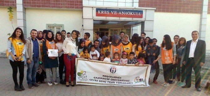 GAÜN Anaokulu öğrencilerinden “Yaşıyorum Yaşatıyorum” projesine destek