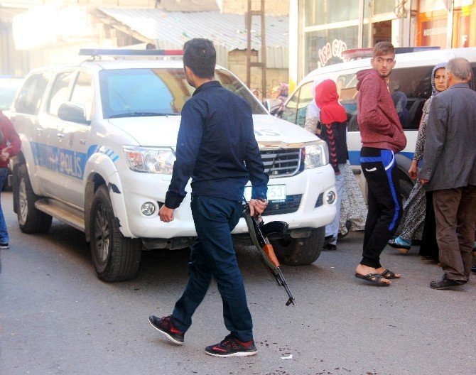 Gaziantepte emniyeti alarma geçiren pankart
