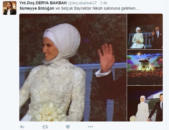 Sümeyye Erdoğan’ın Düğününden İlk Görüntüler