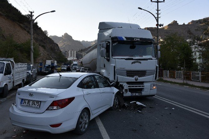 Gümüşhane’de trafik kazası: 1 yaralı