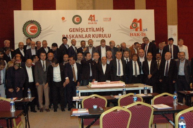 HAK-İŞ kuruluşunun 41. yılını kutladı