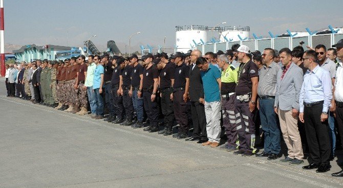 Şehit polislere uğurlama töreni