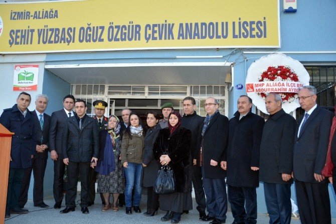 Şehit Yüzbaşı Oğuz Özgür Çevik’in ismi Aliağa’da okula verildi