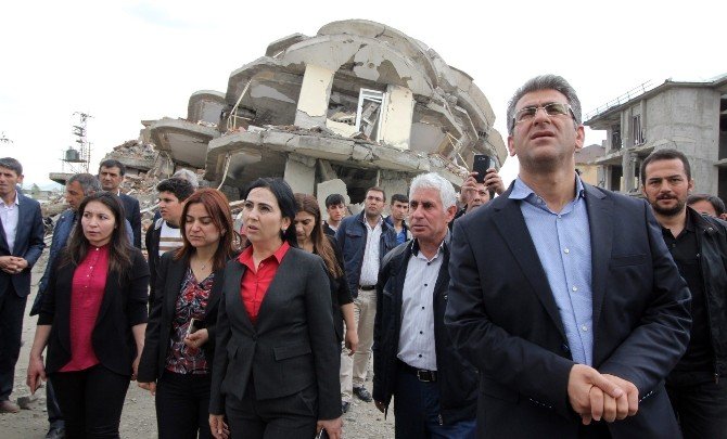 HDP Eş Genel Başkanı Figen Yüksekdağ, Yüksekova’da İncelemelerde Bulundu