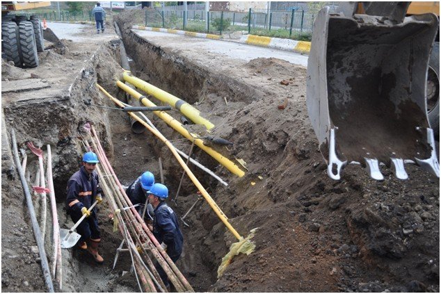 Büyükşehir Yakutiye’de 34 bin 765 metrelik içmesuyu hattını yeniledi